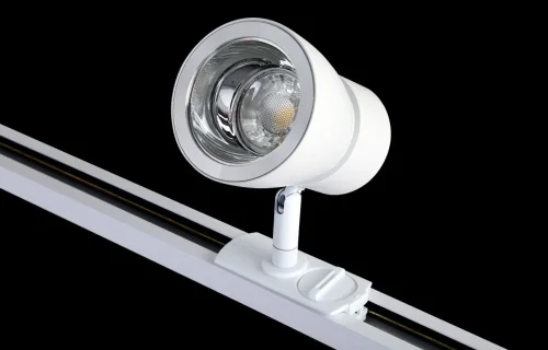 Трековый светильник CLT 0.31 009 WH-CH Crystal Lux белый для шинопроводов серии Clt 0.31 009 белый фото 3